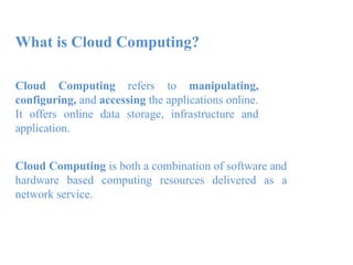 Introduction about the cloud computing | PPTX