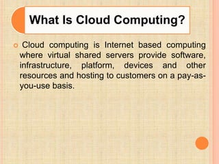 Cloud computing seminar | PPTX