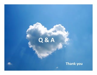 Q&A


      Thank you
 