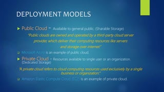 Cloud computing presentation | PPTX