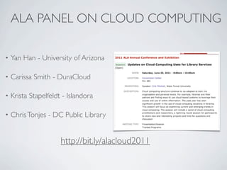 Cloud computing and library services | KEY