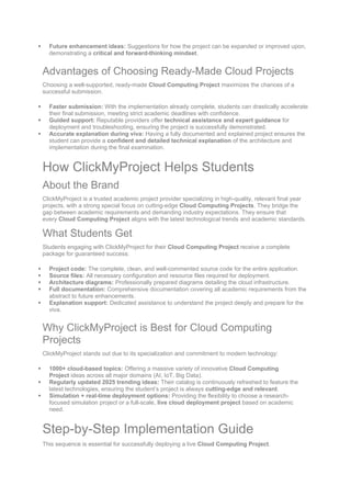 ClickMyProject | cloud computing project | DOCX