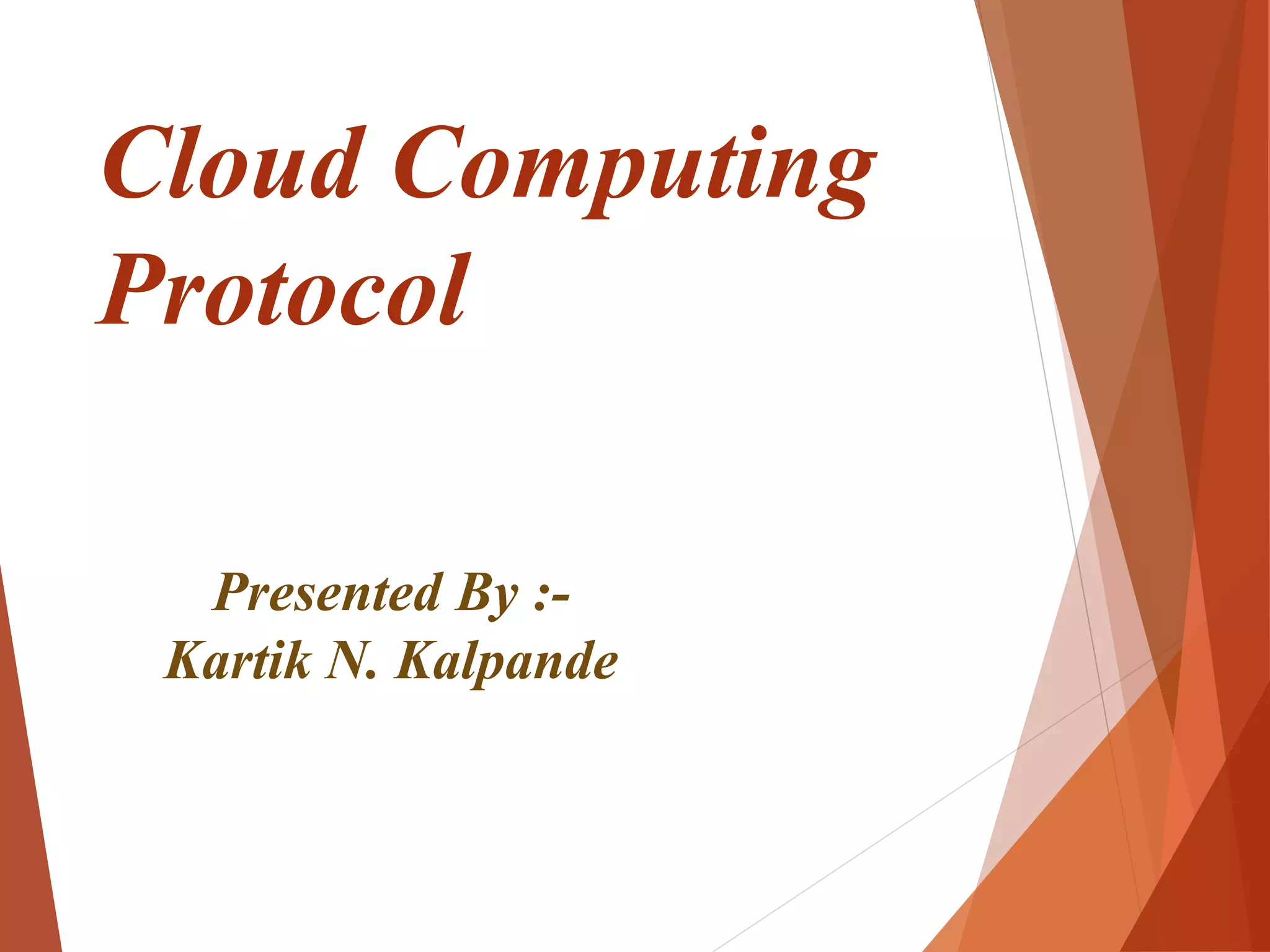 Cloud computing protocol | PPT