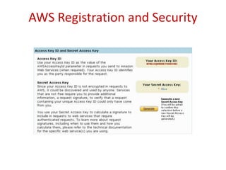 AWS Registration and Security