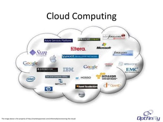 Cloud Computing




The image above is the property of http://marketspacenext.com/inthemedia/envisioning-the-cloud/
 