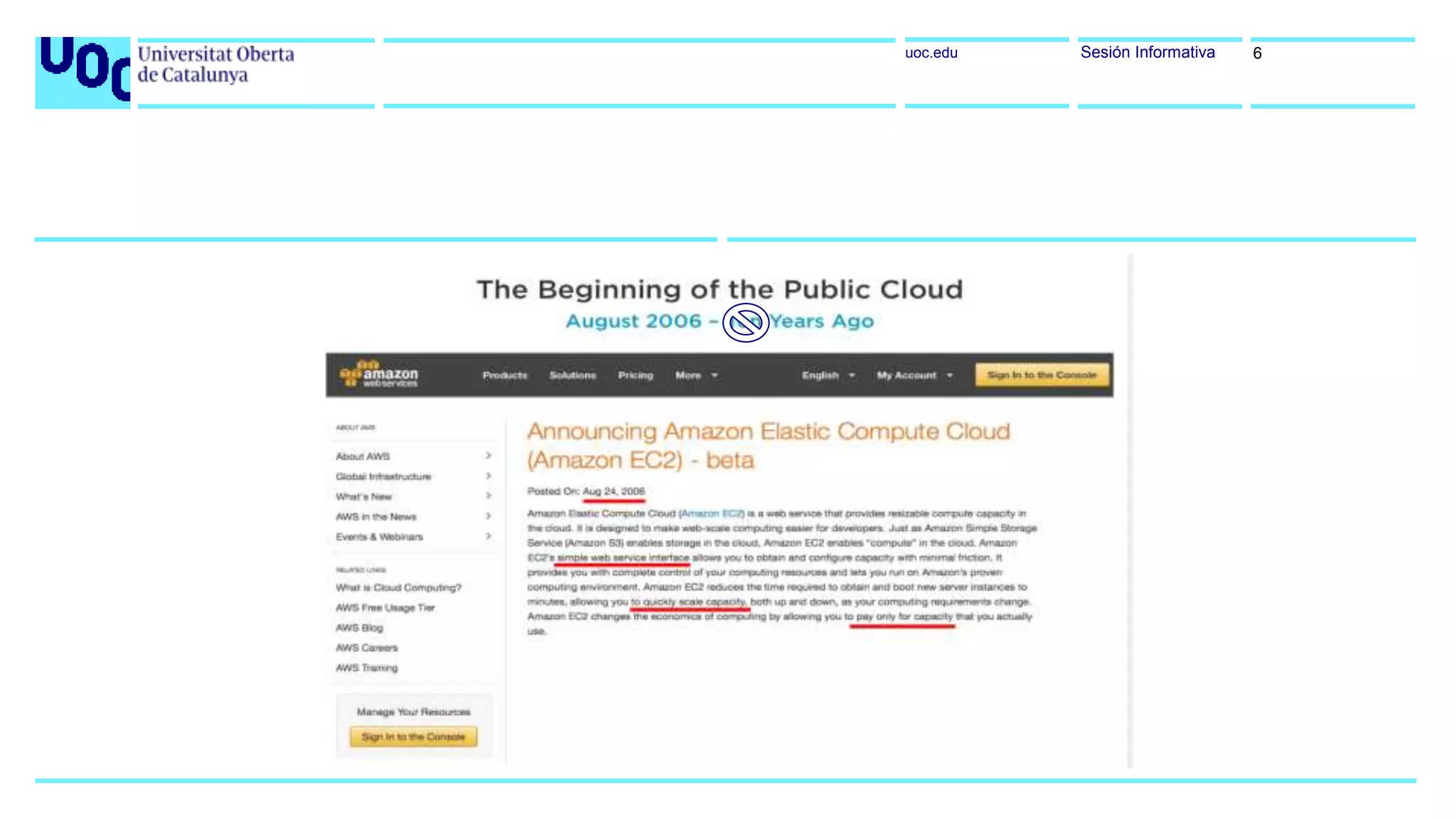 uoc.edu Sesión Informativa 6
 