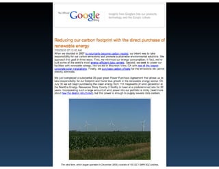 Cloud Computing's Green Credentials