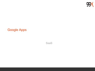 Google Apps
SaaS
 