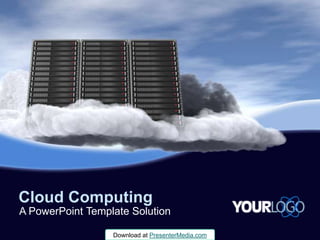 Cloud Computing A PowerPoint Template Solution 