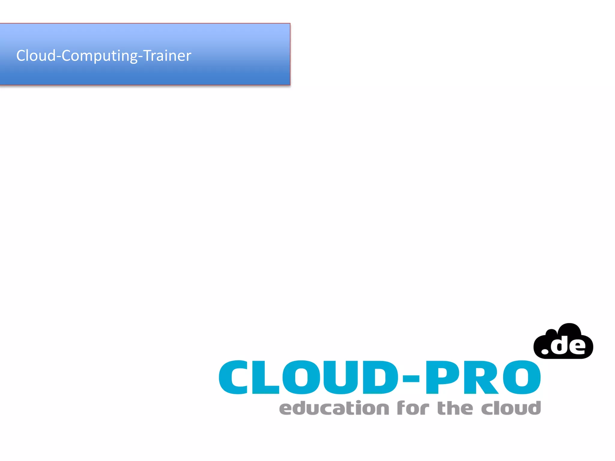 Cloud-Computing-Trainer
 