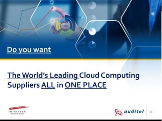 TheWorld’s Leading Cloud Computing
Suppliers ALL in ONE PLACE
Do you want
 