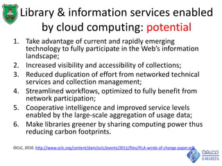 Cloud computing: Legal and ethical issues in library and information ...