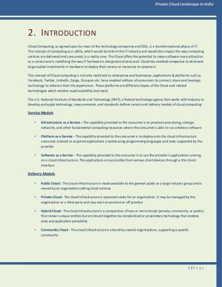 Private Cloud Landscape in India | PDF