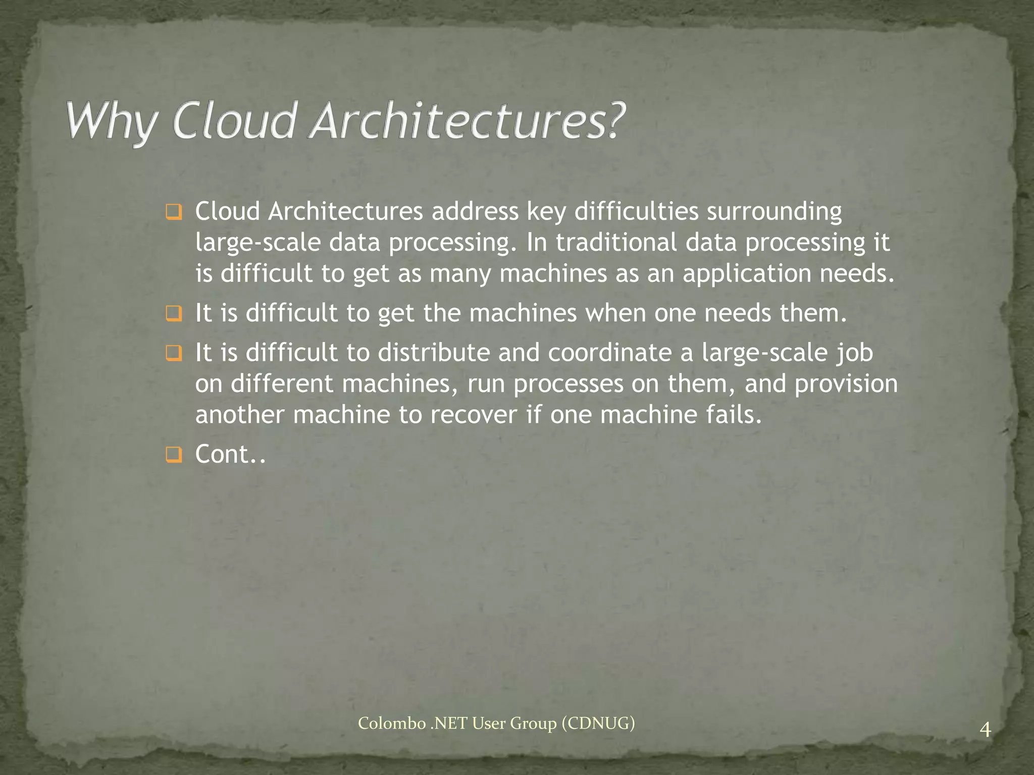 Cloud Computing & Windows Azure