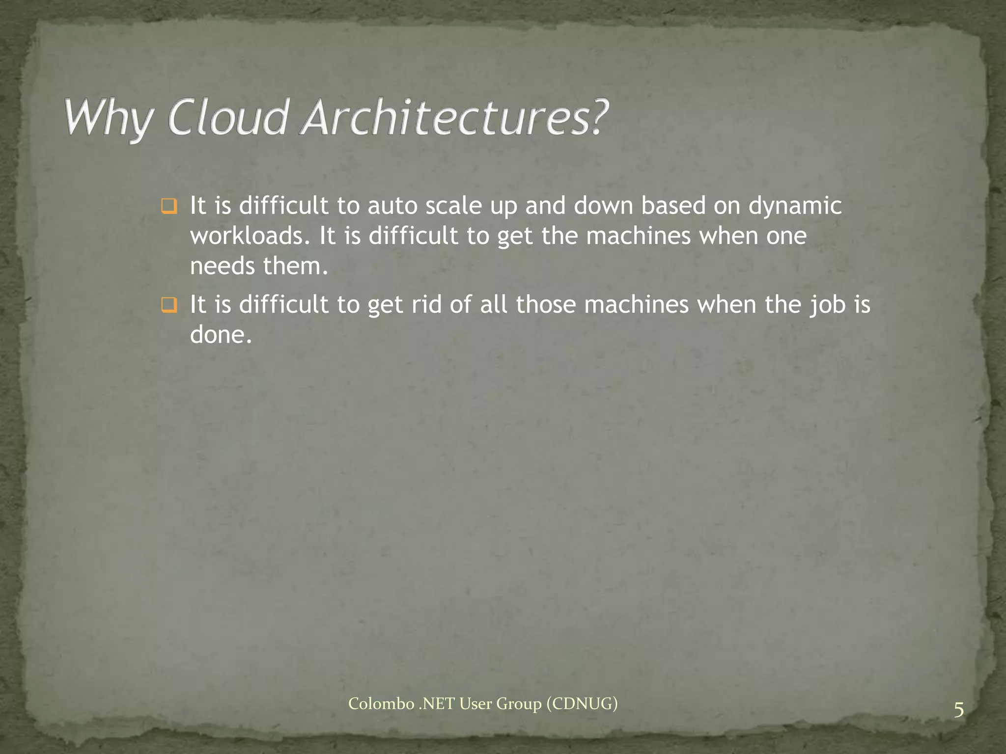 Cloud Computing & Windows Azure