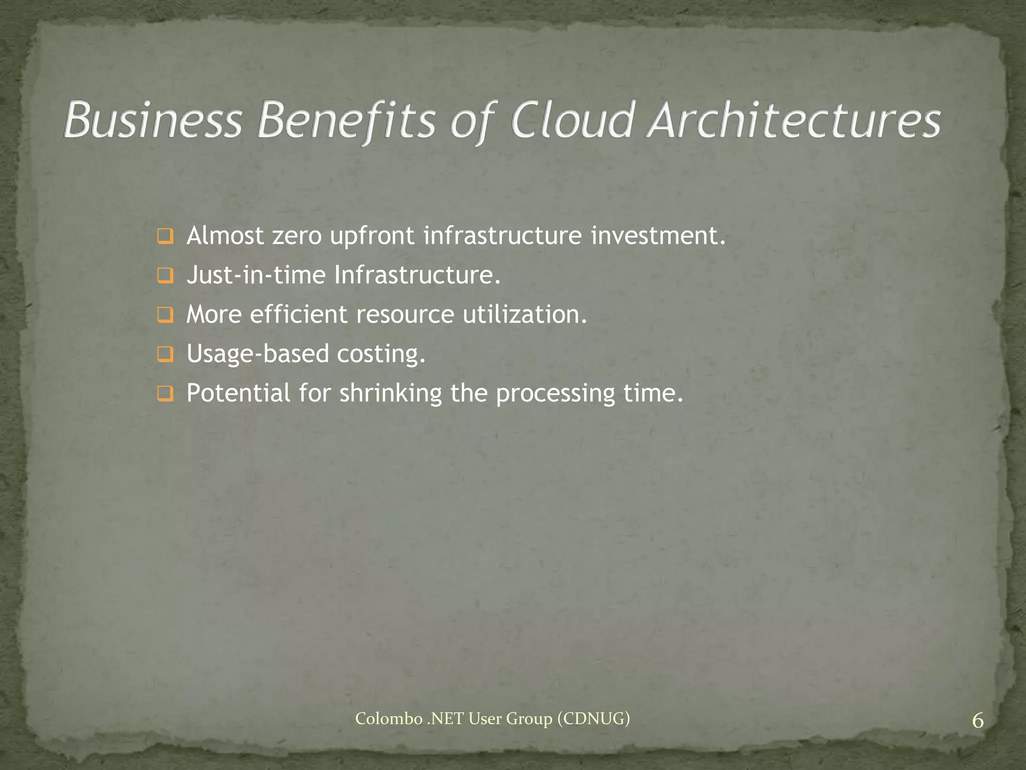 Cloud Computing & Windows Azure