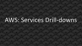 AWS: Services Drill-downs
 
