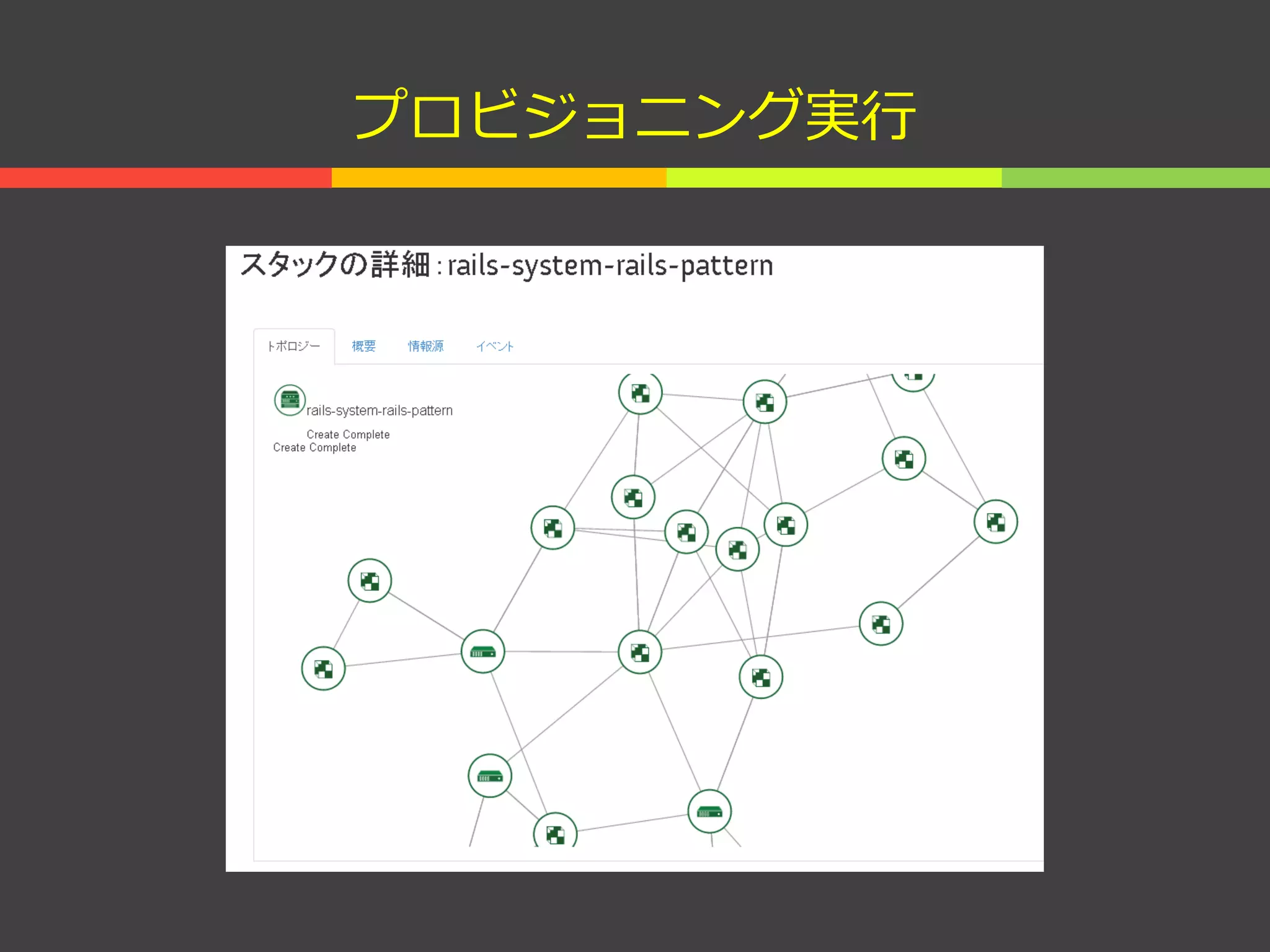 プロビジョニング実行
 