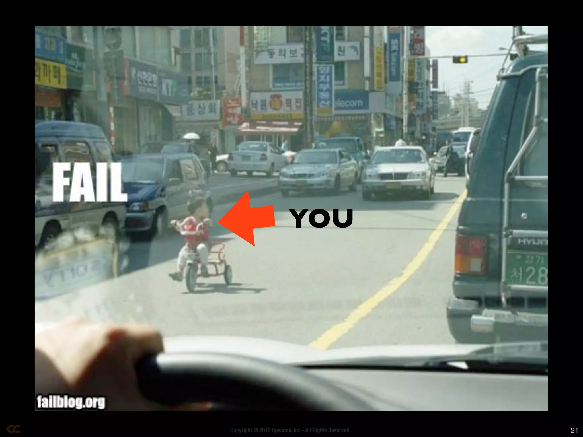 YOU




Copyright © 2010 Opscode, Inc - All Rights Reserved   21
 