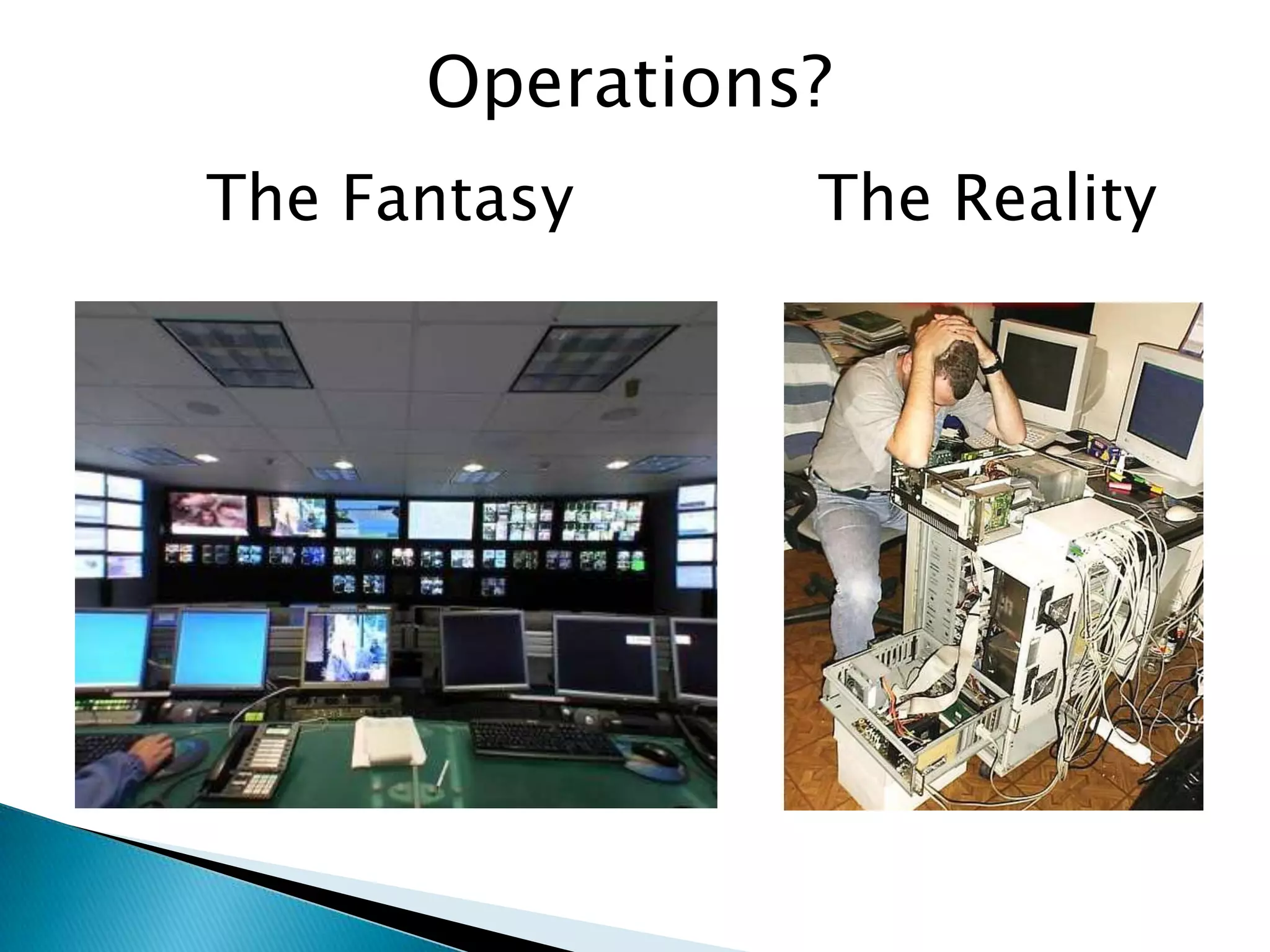 Operations?The RealityThe Fantasy