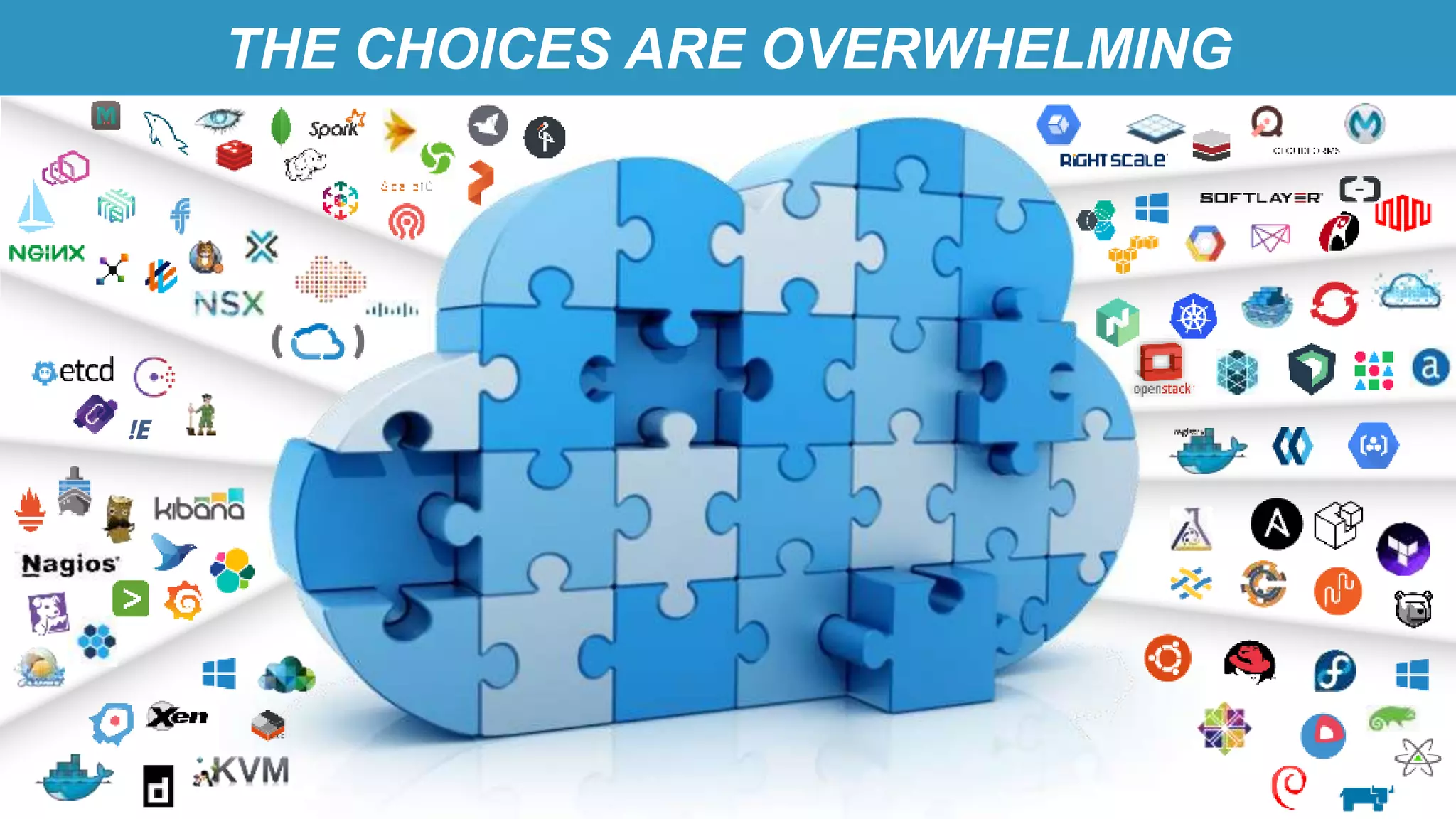 THE CHOICES ARE OVERWHELMING
 