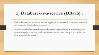 Cloud database | PPTX