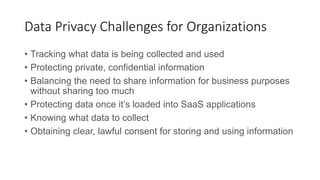 Cloud and Data Privacy