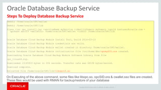 Oracle Cloud Storage Service & Oracle Database Backup Cloud Service | PDF