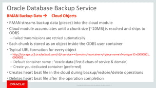 Oracle Cloud Storage Service & Oracle Database Backup Cloud Service | PDF