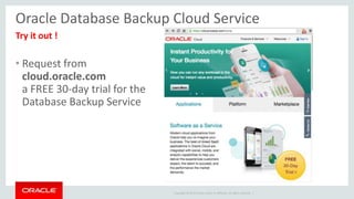 Oracle Cloud Storage Service & Oracle Database Backup Cloud Service | PDF