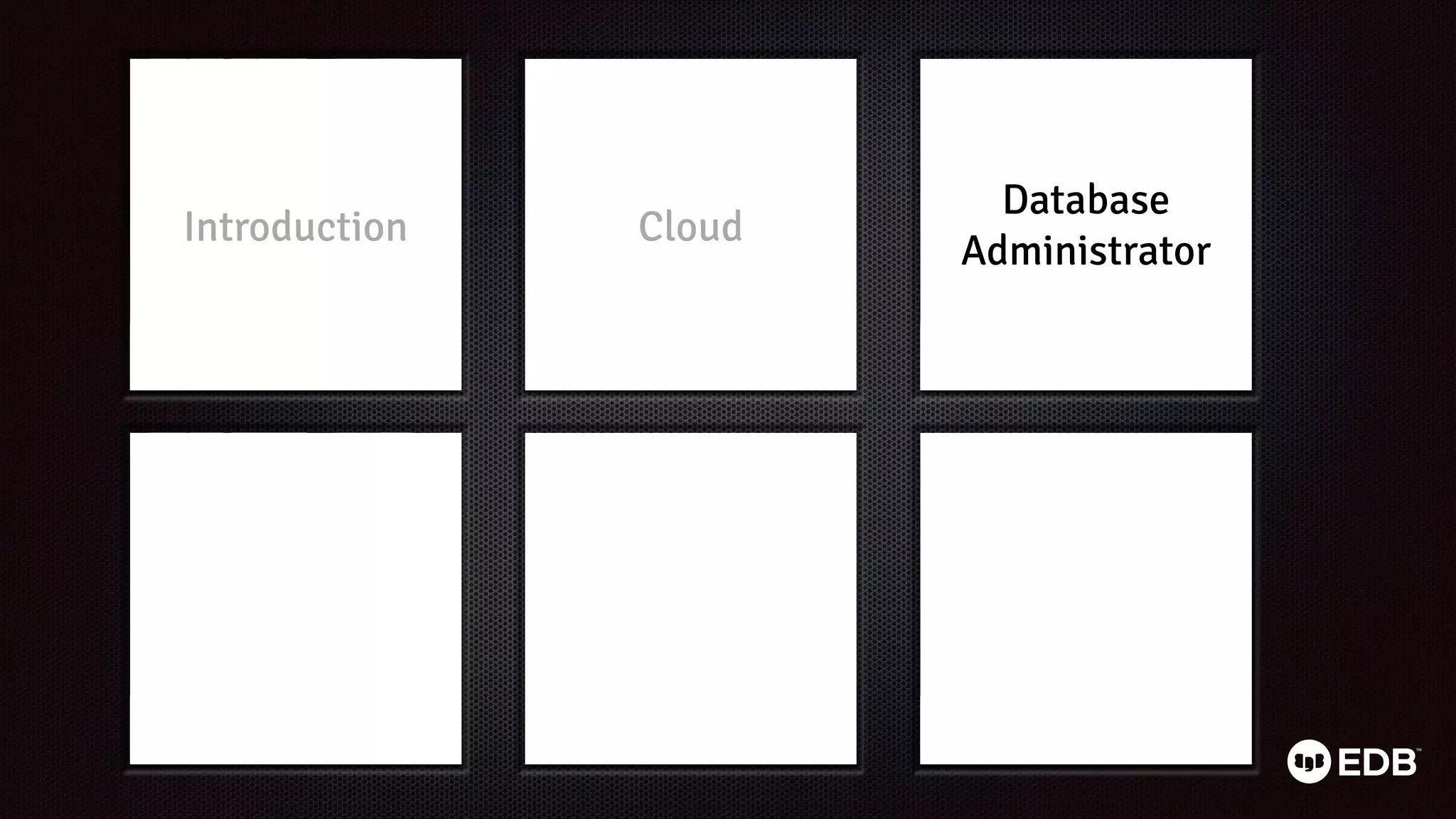 Cloud
Database
Administrator
Introduction
 