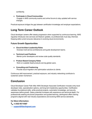 Cloud Developer Career Path After AWS Developer Associate Certification ...