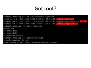 Got root?
 
