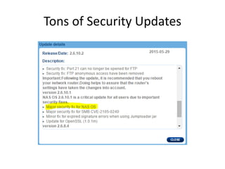 Tons of Security Updates
 