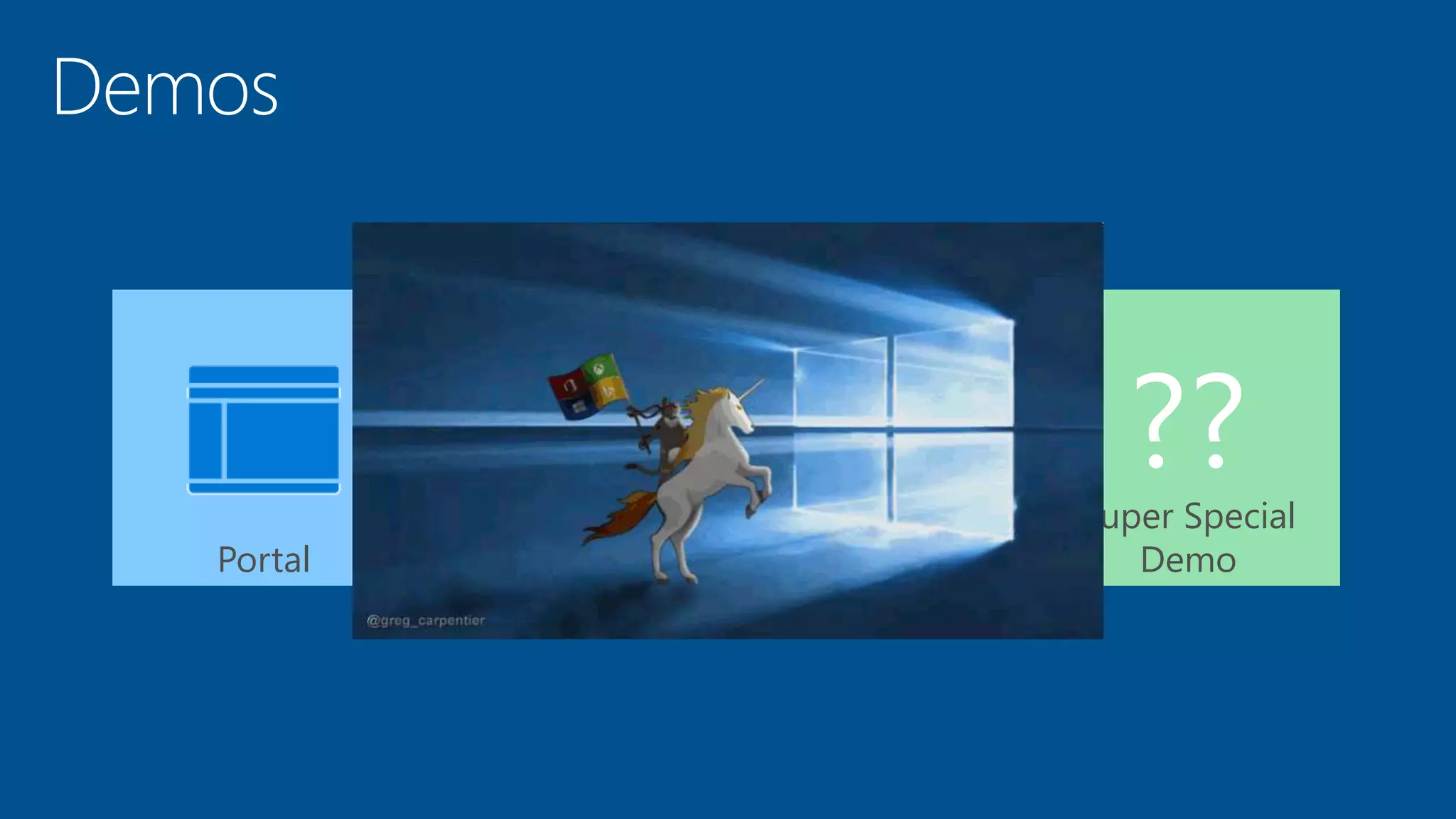 Portal Visual Studio
Authentication +
Security
Super Special
Demo
 