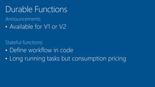 Announcements
Stateful functions
 