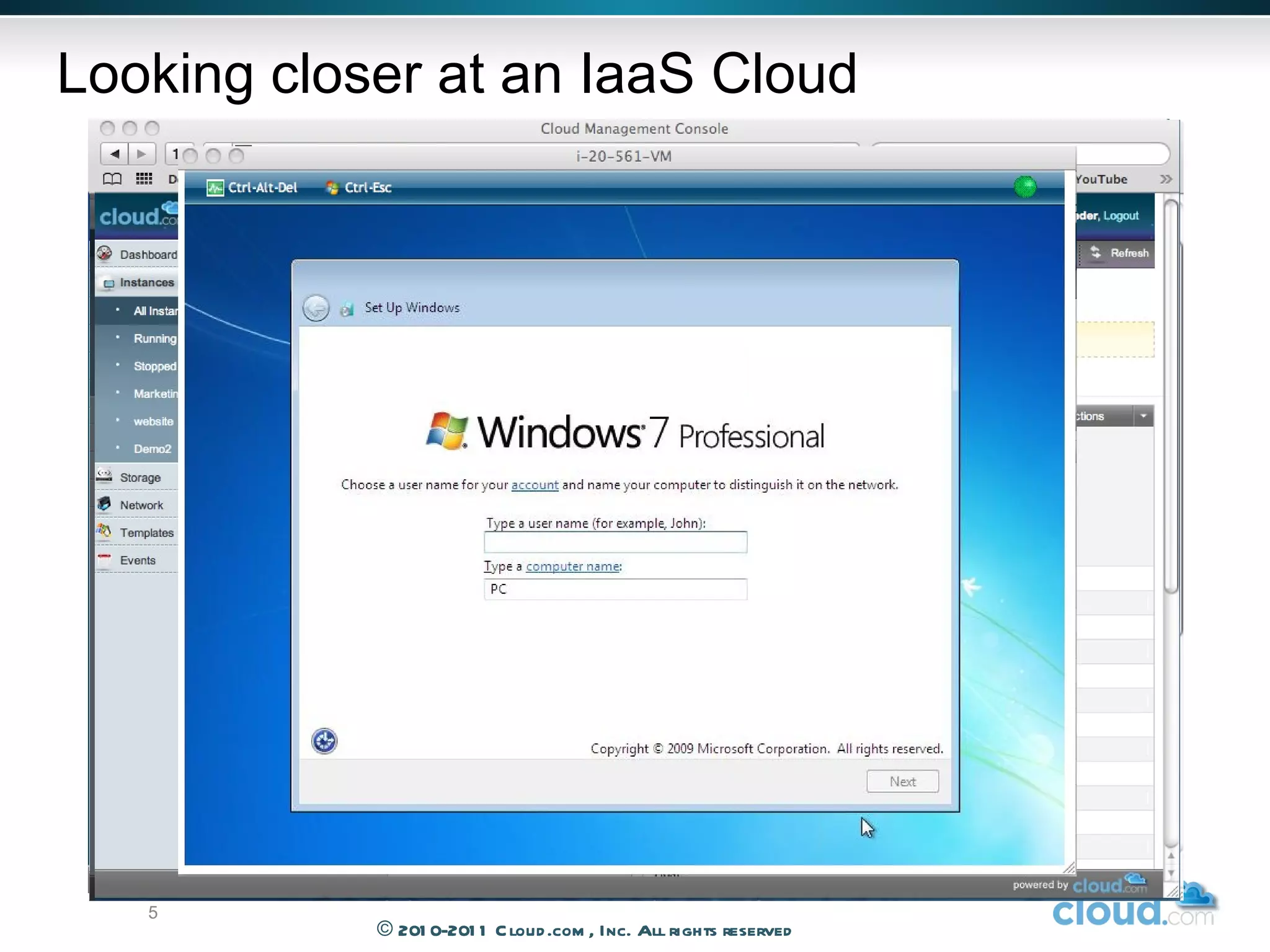 Looking closer at an IaaS Cloud © 2010-2011 Cloud.com, Inc. All rights reserved 