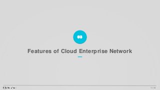 11 /19
Features of Cloud Enterprise Network
03
 