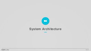 System Architecture
04
16 /19
 
