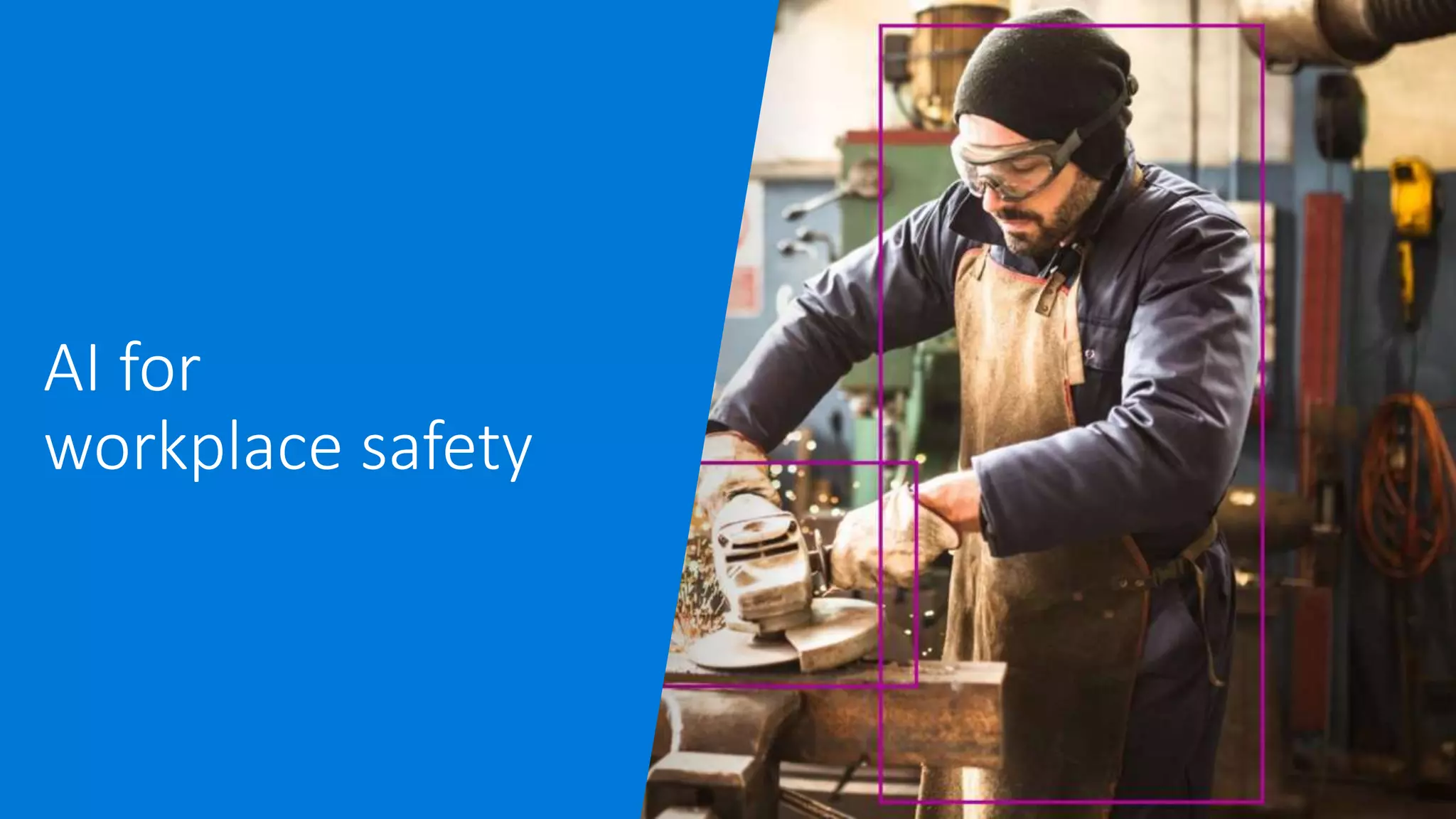 AI for
workplace safety
 