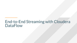 © 2020 Cloudera, Inc. All rights reserved. 16
CLOUDERA FLOW AND EDGE MANAGEMENT
Enable easy ingestion, routing, management...