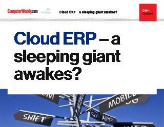 Cloud ERP a sleeping giant awakes?
Your expert guide to Subtitle
 