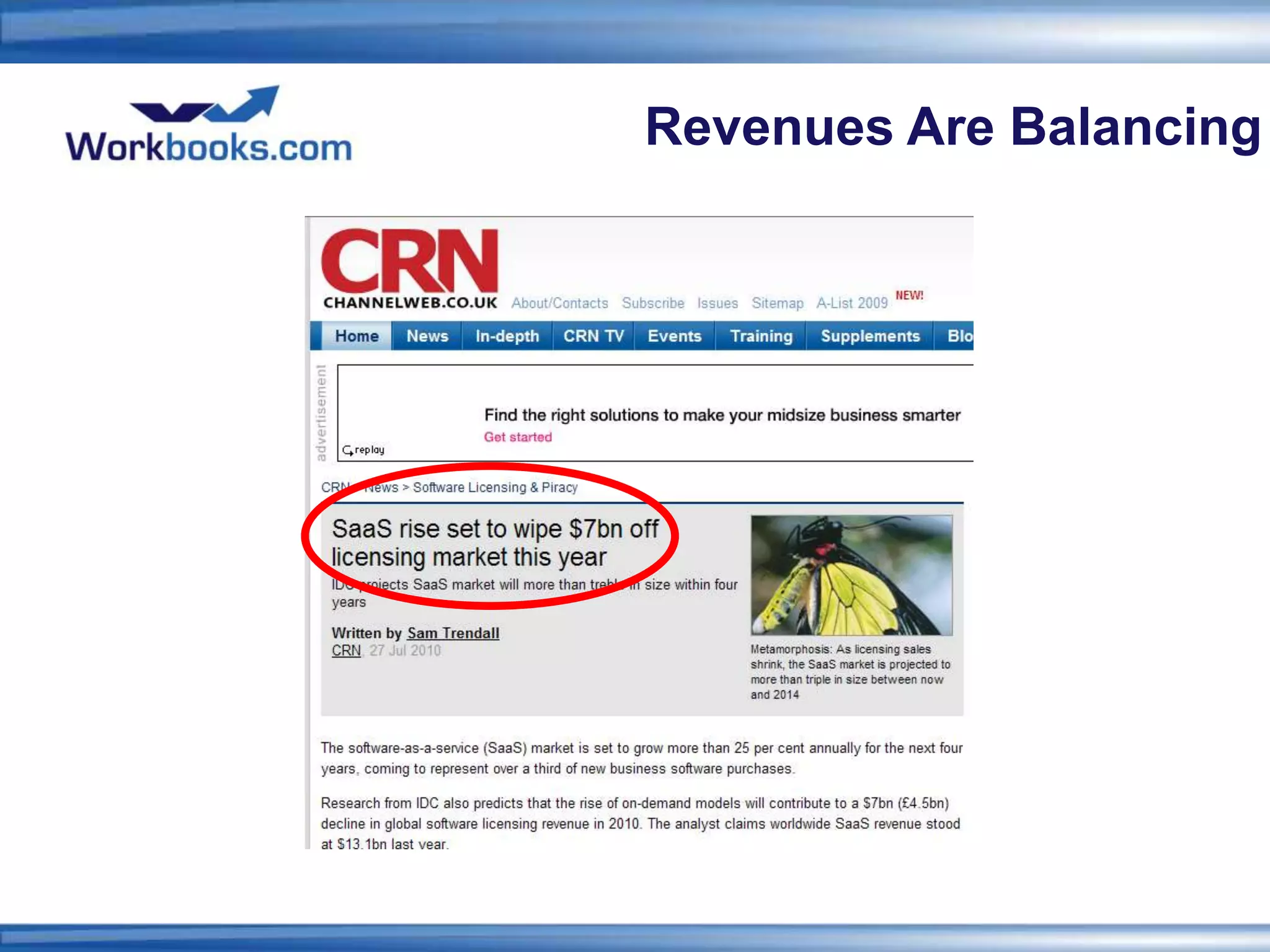 Revenues Are Balancing
 