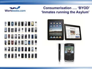 Consumerisation …. ‘BYOD’
‘Inmates running the Asylum’
 