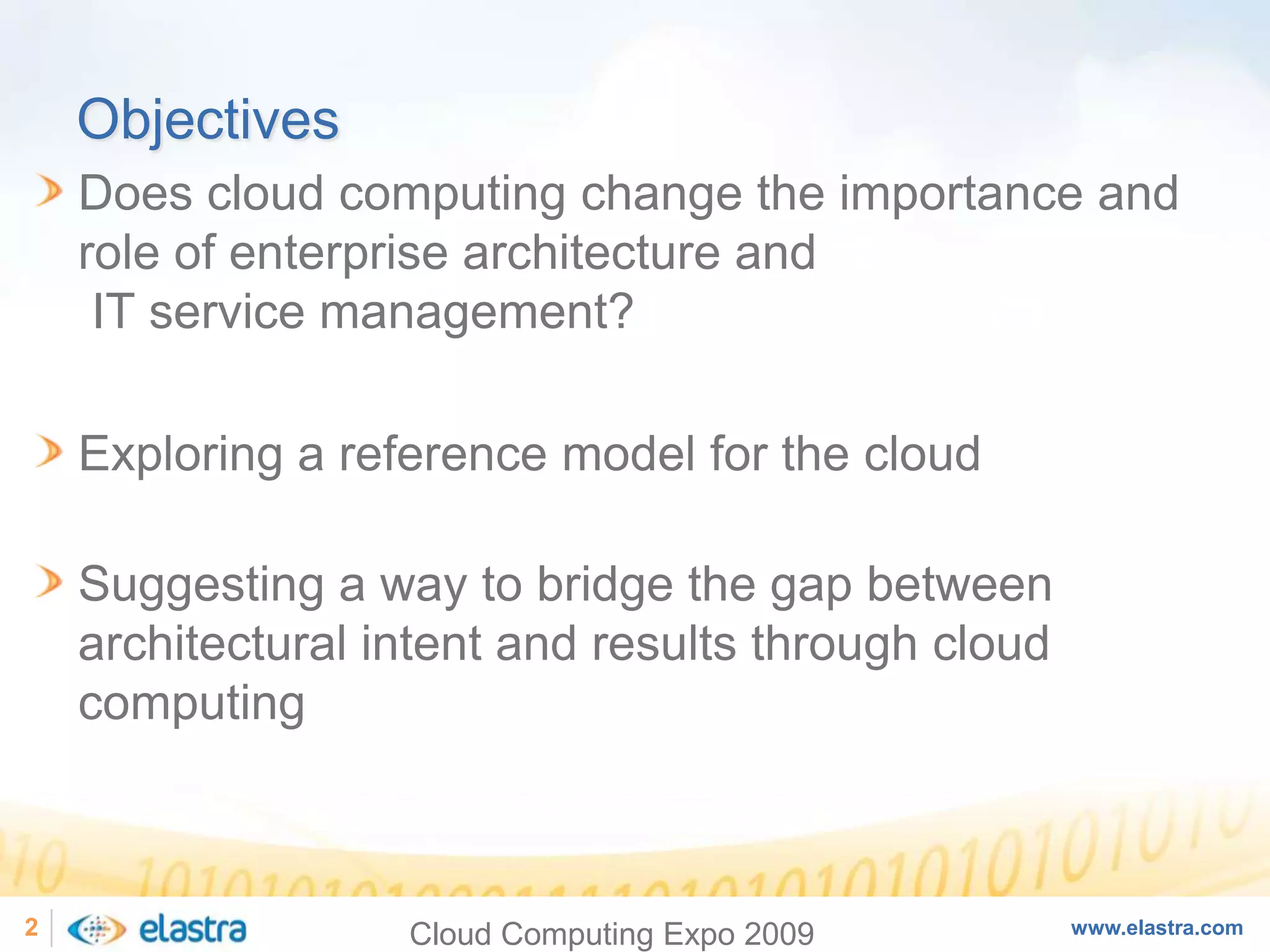 Cloud Computing and the Next-Generation of Enterprise Architecture - Cloud Computing Expo 2008