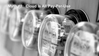 Myth #8: Cloud Is All Pay-Per-Use

22

Copyright © 2013, Oracle and/or its affiliates. All rights reserved.

 