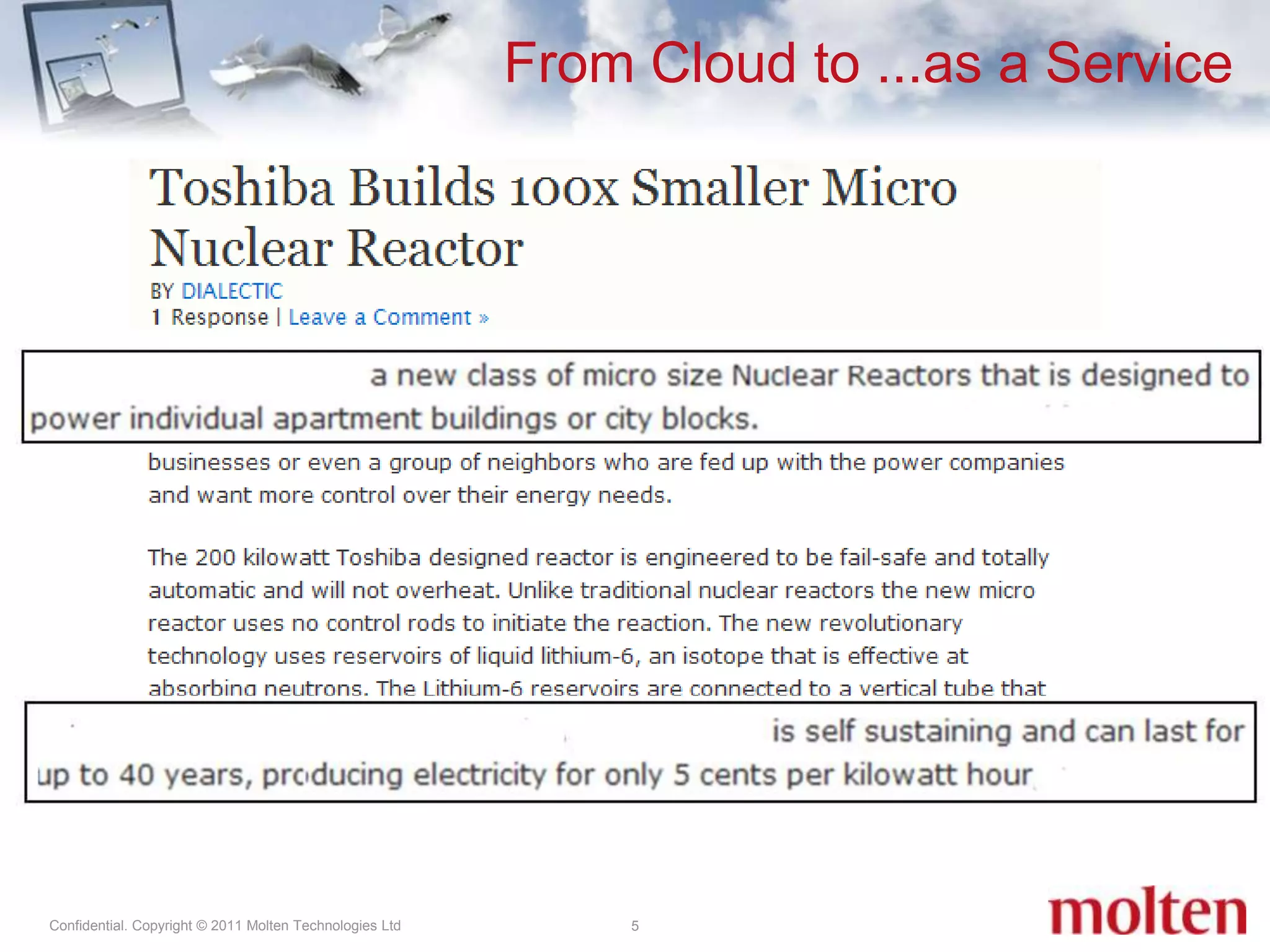 5From Cloud to ...as a Service