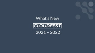 What’s New
2021 – 2022
 