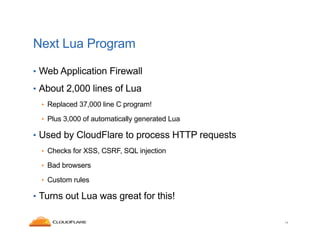 Lua London Meetup 2013 | PDF