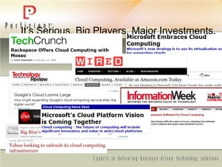 It’s Serious. Big Players, Major Investments.
 